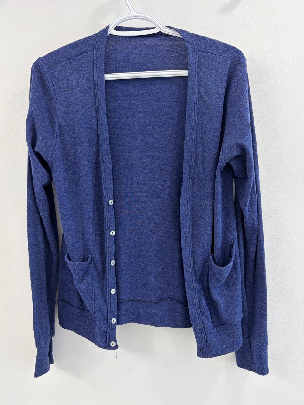 American Apparel Classic Open-Front Women's Cardigan Sweater - Blue XS